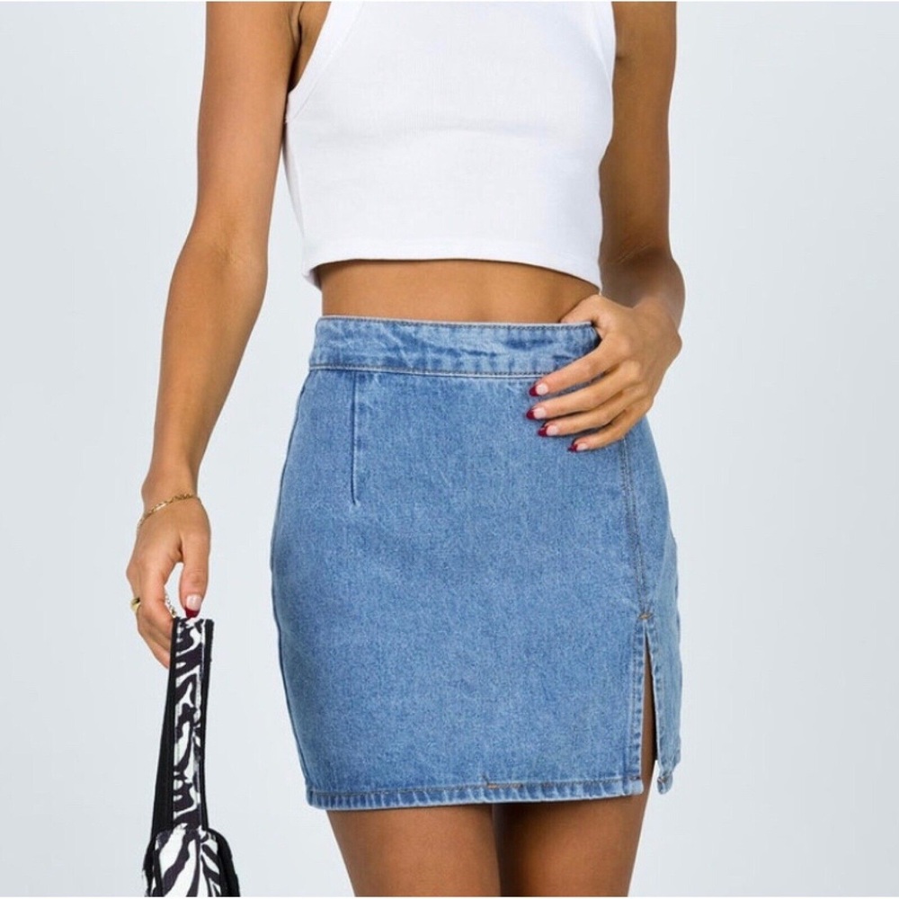 Princess Polly Lola denim skirt xs